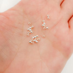 2mm 925 Sterling Silver Seamless Beads, Wholesale Findings Supply for DIY Jewelry Making. 0925SB20H09
