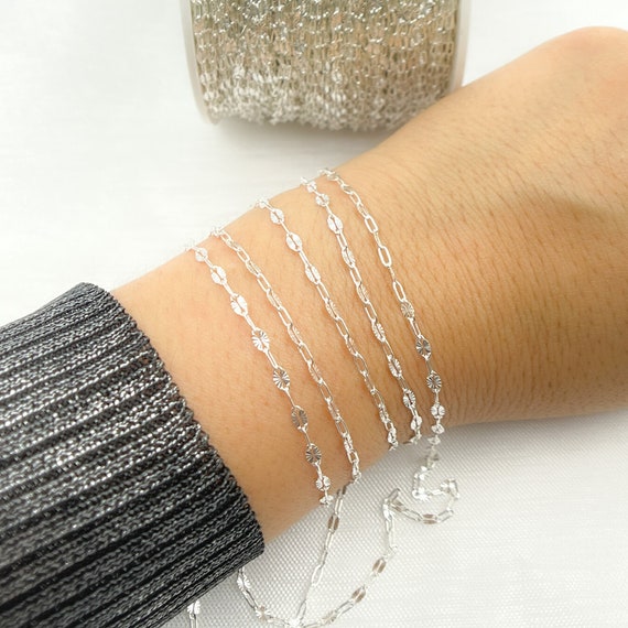 925 sterling silver chain by the foot outlet