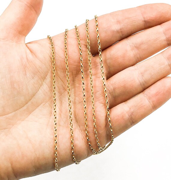 14k gold chain by the deals foot