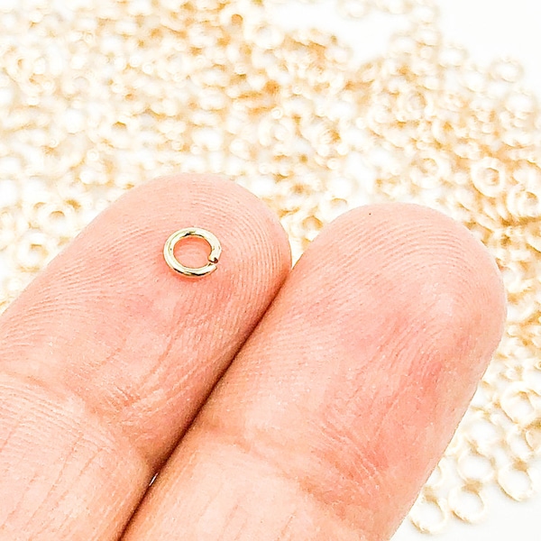 10pcs 3.5mm 20ga Open 14k gold filled jump ring, Open Jump Ring gold Bulk Findings, Wholesale gold Jewelry Supply bulk, Gold Jump Ring