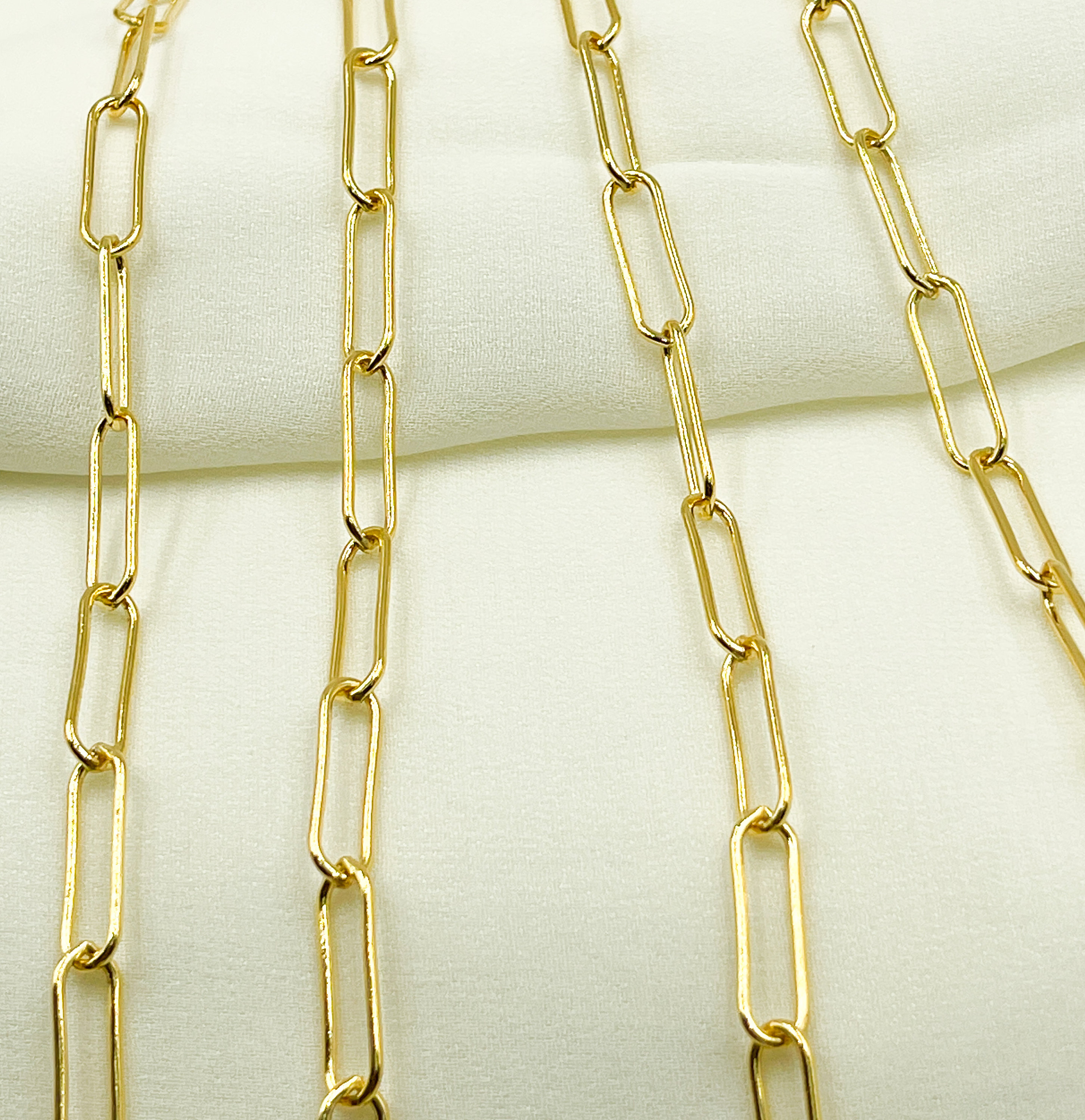 1FT 1.3mm 14k Gold Filled Chain by Foot, Unfinished Rope Chain