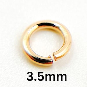 3.5mm 22ga 14k Gold Filled Open Jump Rings, Wholesale Findings Supply for DIY Jewelry Making. 22GAGFOPENJR