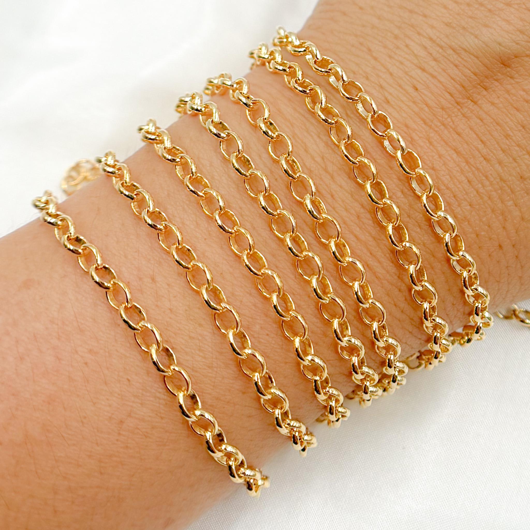 3mm 14k Gold Filled Unfinished Chain by Foot, Small Rolo Circle Chain,  Round Link Chain, Wholesale Bulk Chain Jewelry Making. 565GF - Etsy