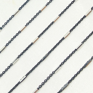 1,20 mm zilveren bronsketting, onafgewerkte sierlijke tweekleurige buissatellietketting op voet, fijnzilveren zilveren cilinderkabelketting. Z9SB