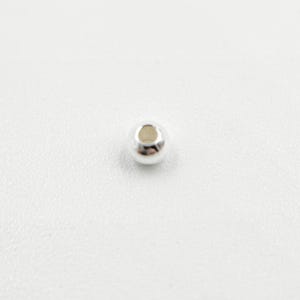 2.5mm 925 silver seamless beads, round silver beads, spacer beads jewelry supply, sterling silver jewelry findings supply bulk. 2.5MMSSBEADS