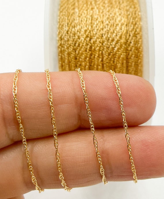 14K Goldfilled Box Chain Bulk on Spool, Wholesale gold chains for jewelry  making