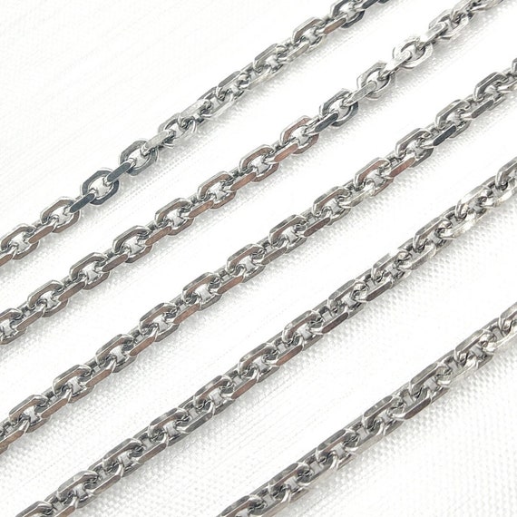 Oxidized sterling silver best sale chain by the foot