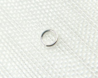 3mm Sterling Silver Open Jump Ring, Permanent Jewelry, Jewels and Chains, Jump Ring, 24 Gauge Jump Rings, White Silver Connectors. 050DE3SS