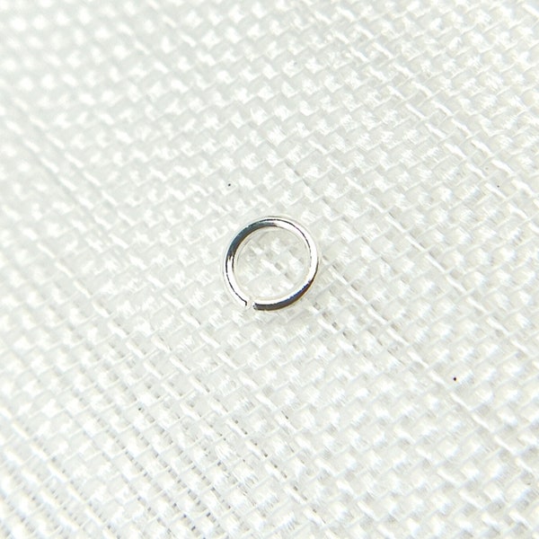 3mm Sterling Silver Open Jump Ring, Permanent Jewelry, Jewels and Chains, Jump Ring, 24 Gauge Jump Rings, White Silver Connectors. 050DE3SS