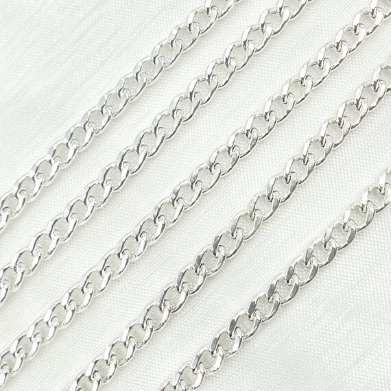 Buy 1FT 5x7mm 925 Sterling Silver Curb Chain Silver Curb Link