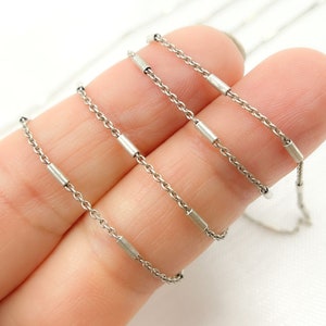 1FT 4x1.3mm Tube Oxidized 925 Sterling Silver Unfinished Satellite Chain Bulk, Satellite Silver Chain, Silver Satellite Tube Chain. Z9OX
