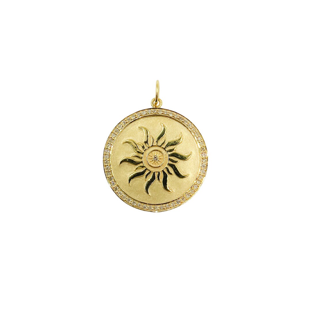 ピアス Gold Bead & Silver Flattened Ball / Symbol of the SUN ピアス Gold Bead & Silver Flattened Ball / Symbol of the SUN