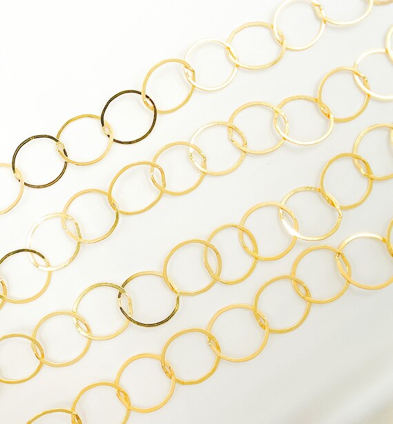 Flat circle clearance link chain