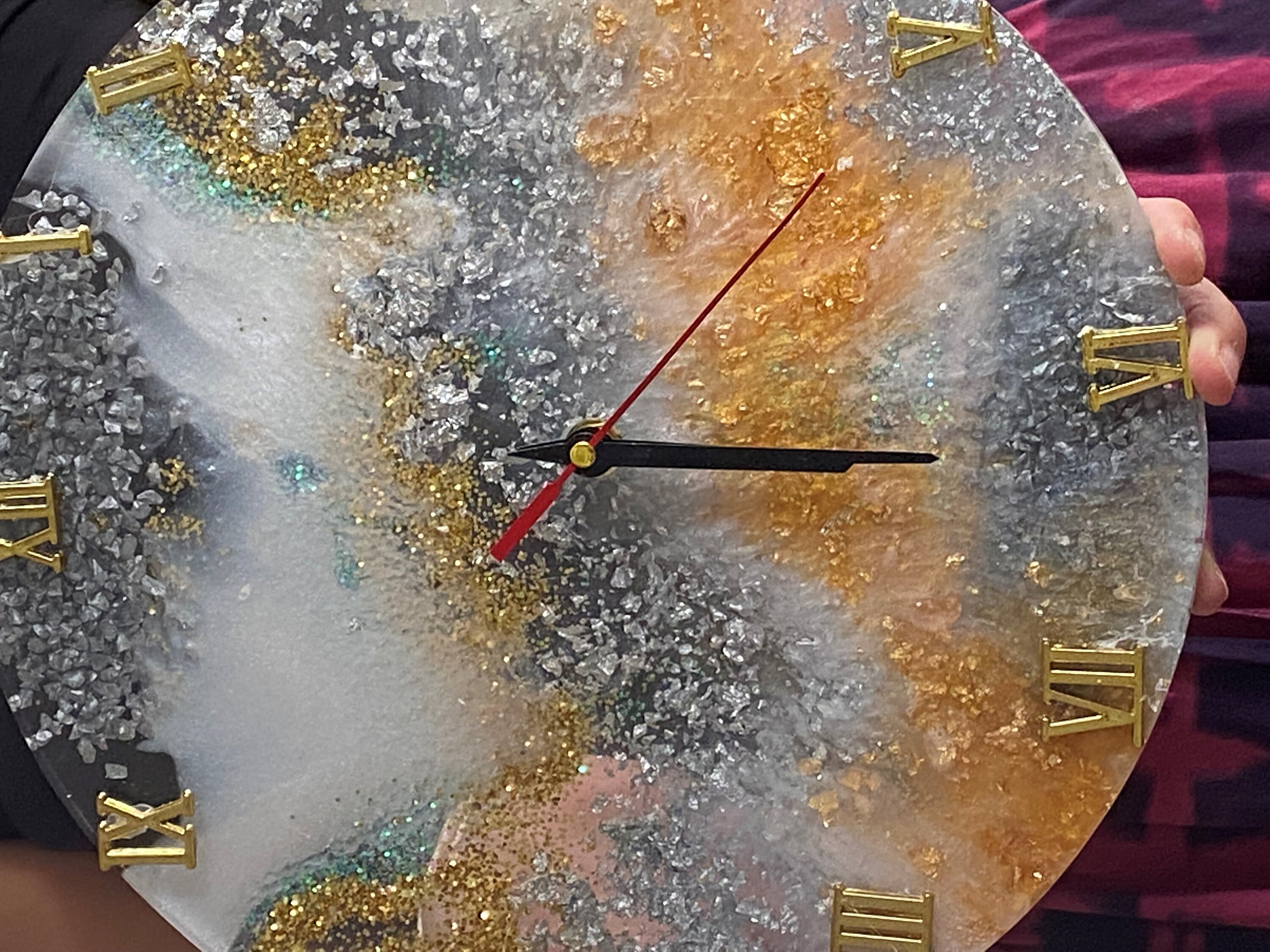 Beautiful Resin Clock - Etsy