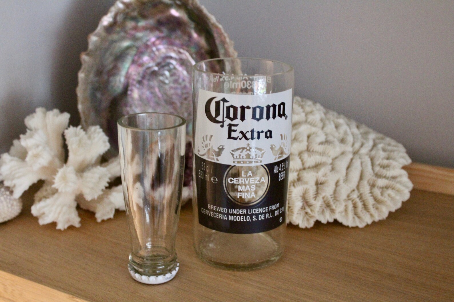 Handmade Corona Beer Glass and Shot Glass Set-Upcycled Beer | Etsy