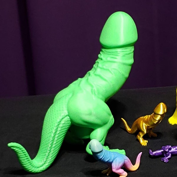 NSFW - D-Rex, Tyrannosaurus Cock, Adult Novelty, Funny Penis Miniature
