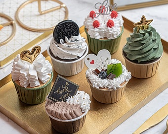 Fake Cupcake Display Decoration |  Faux Cupcake | Faux baked goods | Photo Props | Fake food display