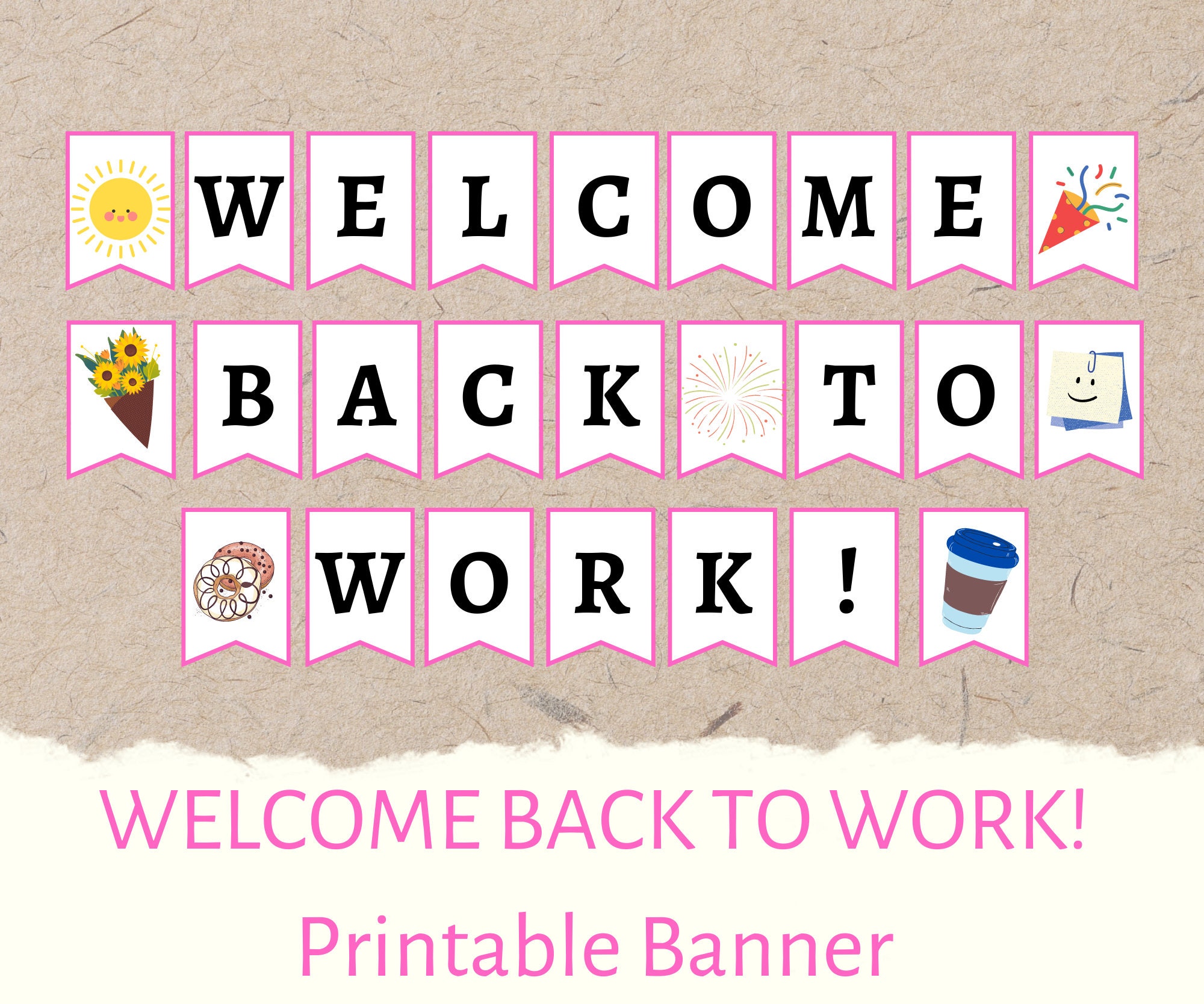 STOBOK Striscione Welcome Back - Decorazione Per Feste, Scuola, Pensioni, Cartello Di Benvenuto In Carta Lucida, 3 M