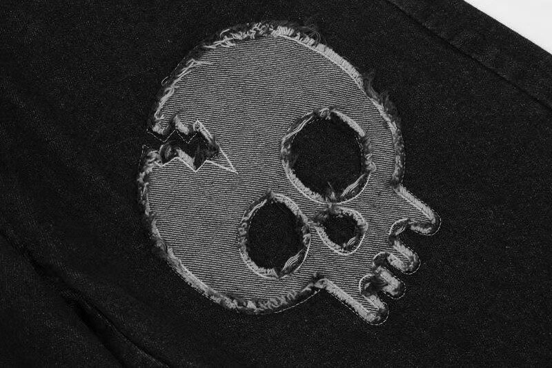 cyber y2k skeleton pants