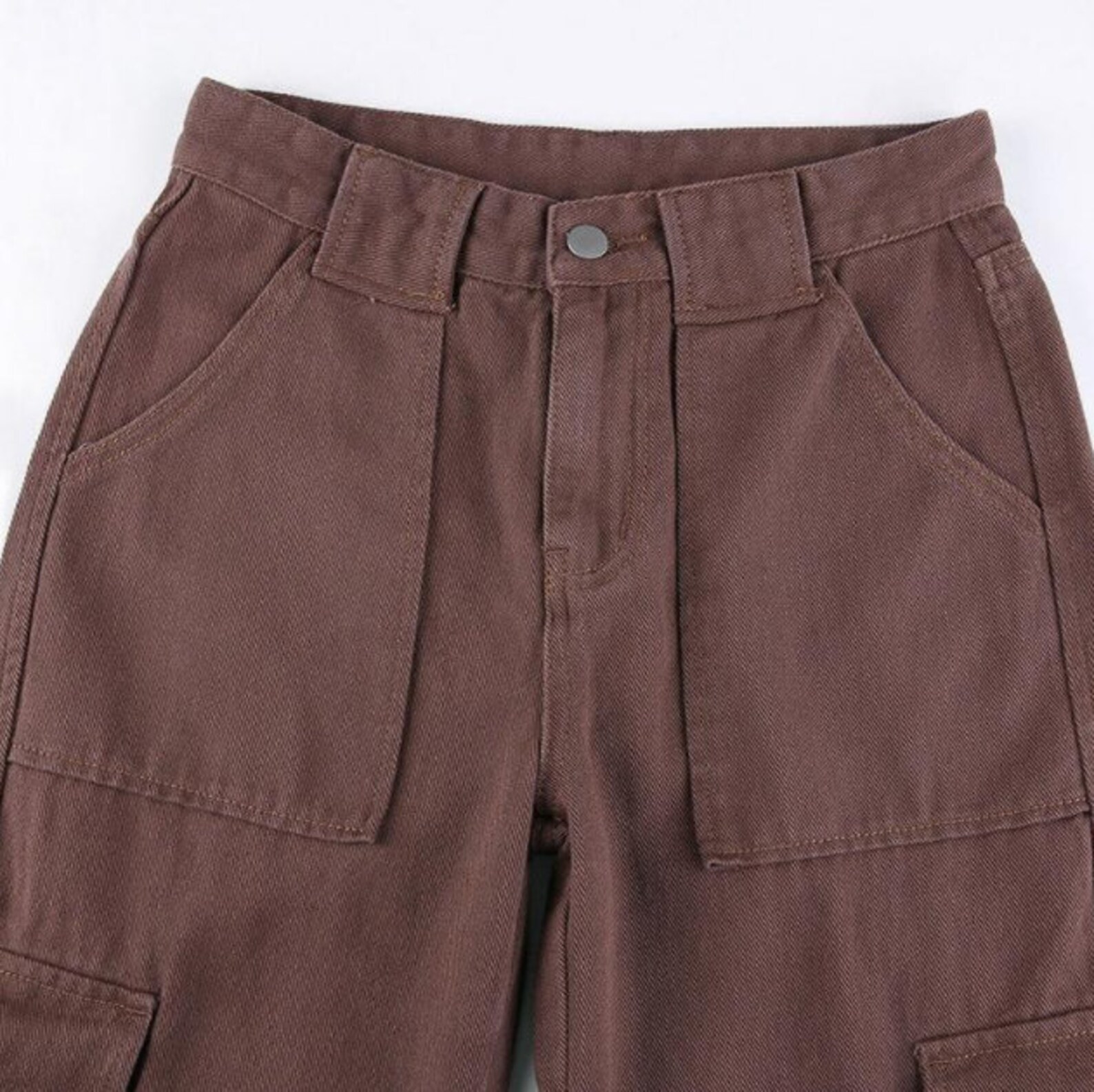 brown baggy jeans zara
