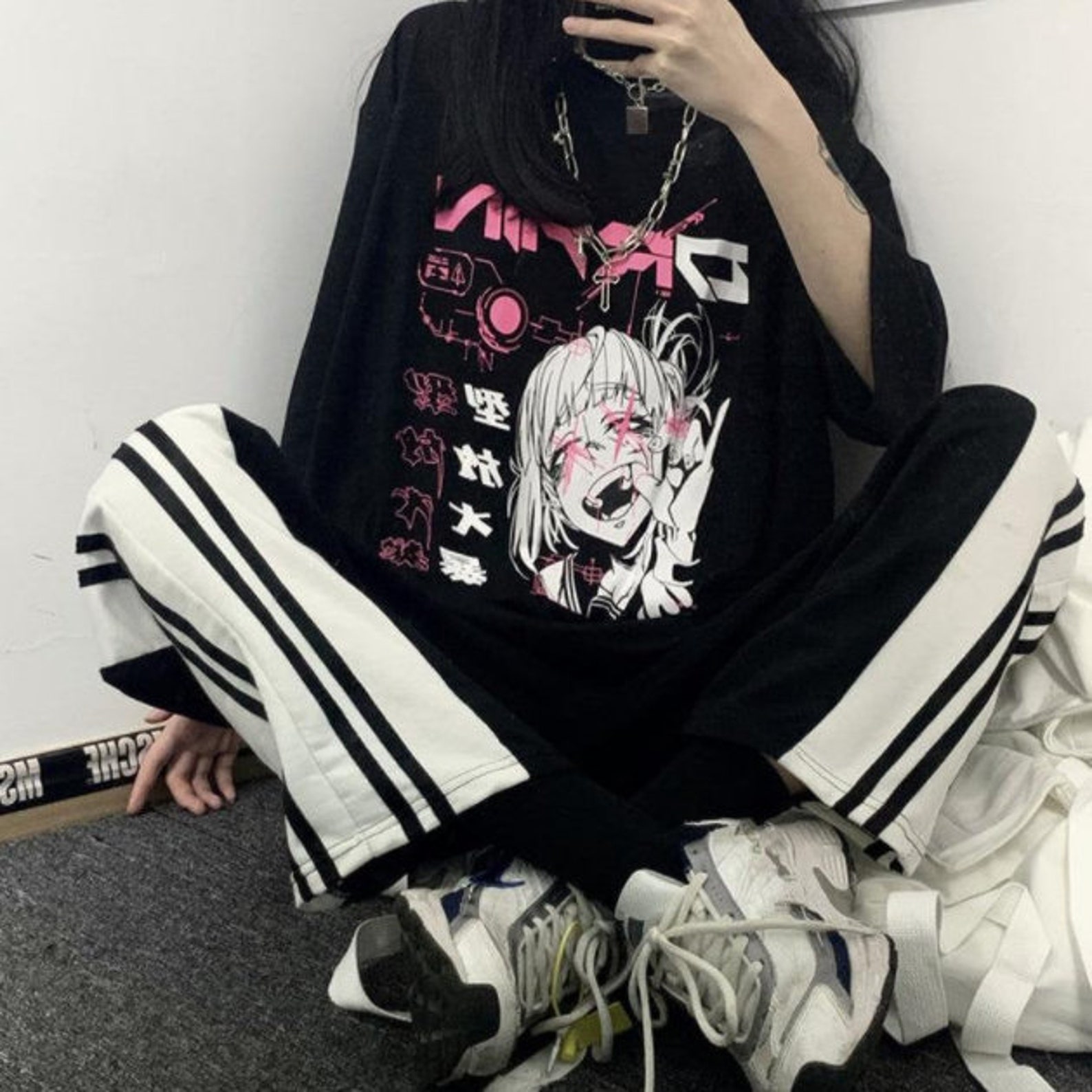 Oversized Anime Girl TShirt Harajuku Fashion UNISEX Etsy