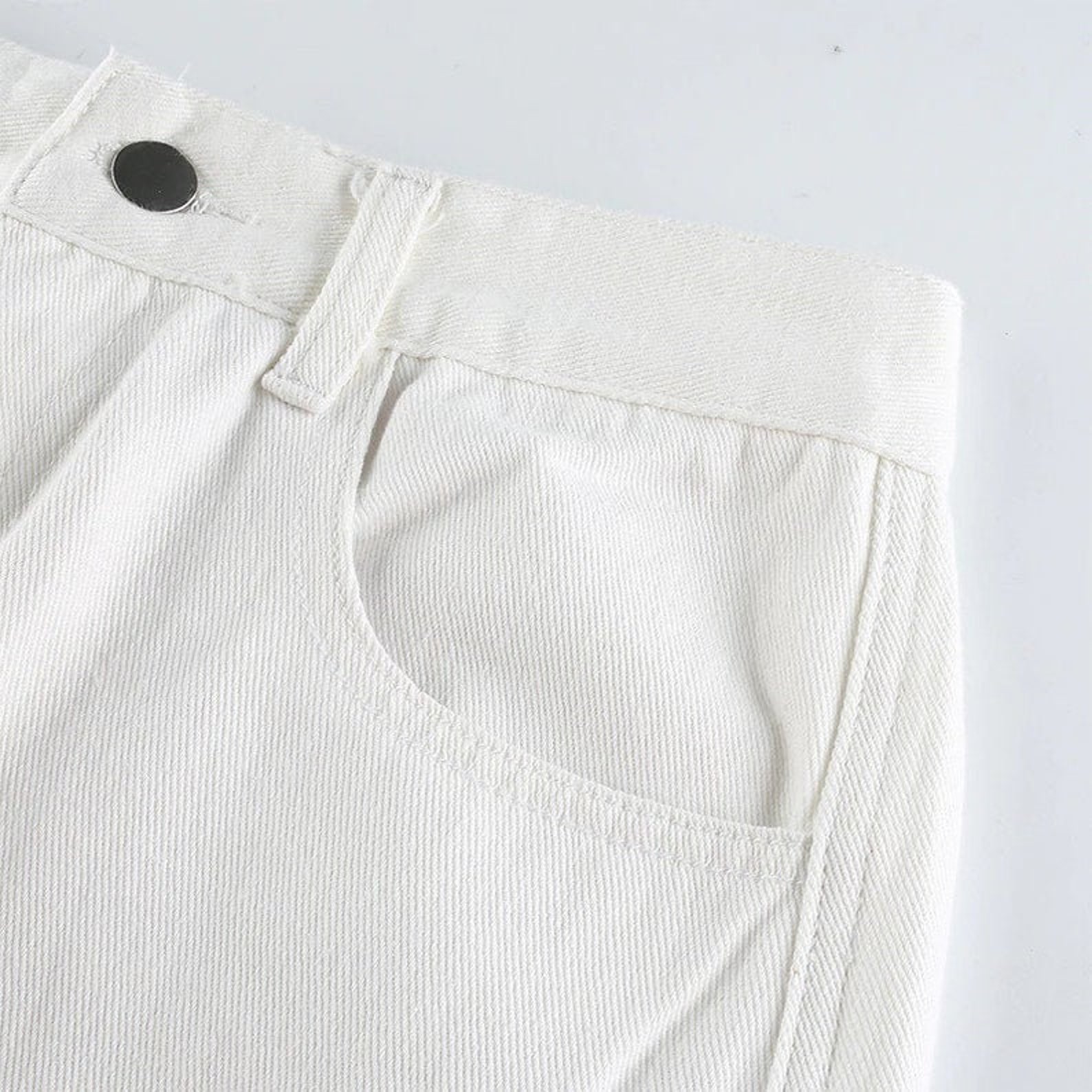 white cargo jeans