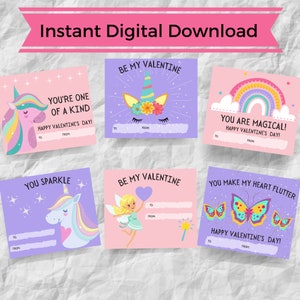 Adorable Unicorn Valentine&#39;s, FREE Teacher Valentine, Classroom Valentine&#39;s, Digital Download