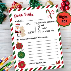 Secret Santa Letter Template Pdf -  Australia