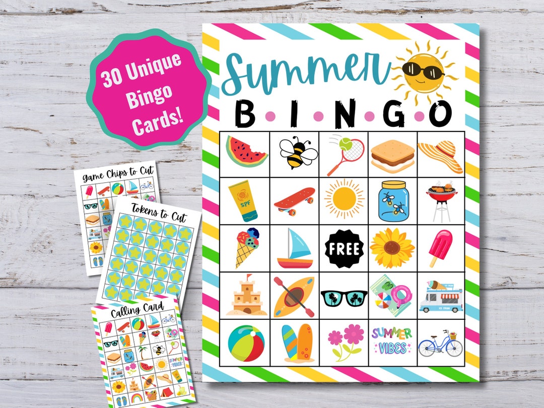 summer-printable-bingo-30-unique-bingo-cards-kids-summer-camp-activity-summer-kids-printable-summer-activities-bingo-cards-instant-etsy