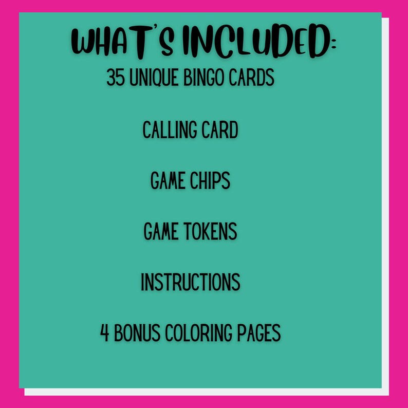 Spring Printable Bingo 35 Unique Bingo Cards Kids' Etsy