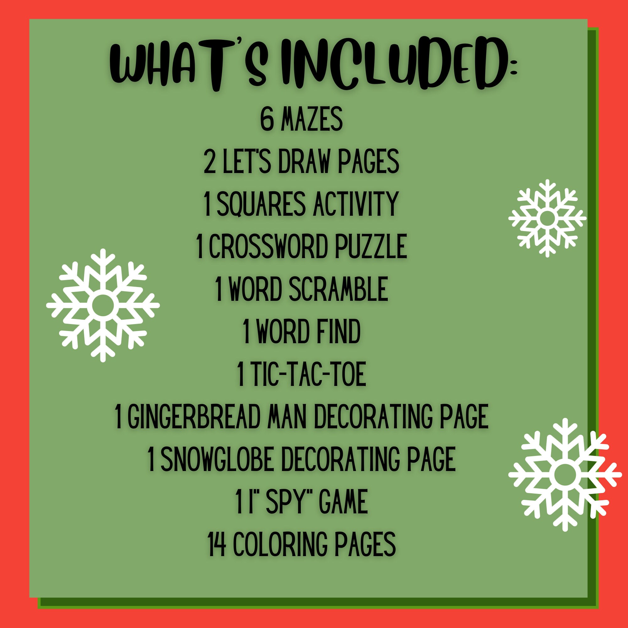 30 Printable Christmas Activities Christmas Activity Bundle Etsy UK