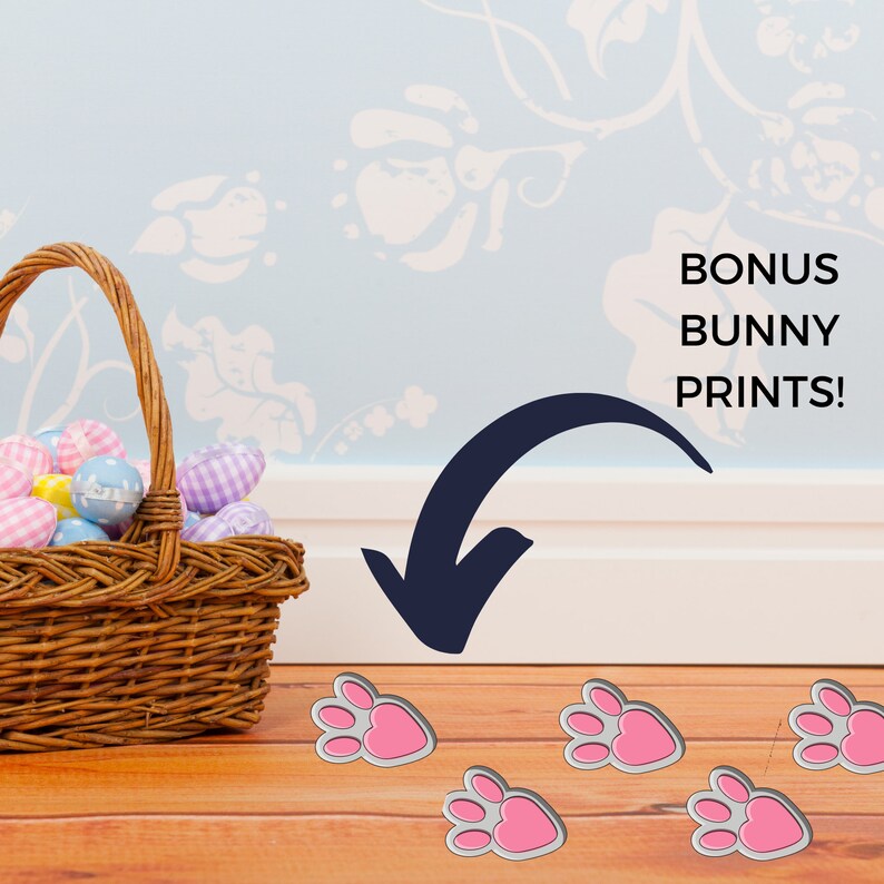 Easter Basket Scavenger Hunt Easter Treasure Hunt Free Bunny Etsy