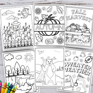 30 Fall Kids Activities, Fall Printable Activity, Printable Activity Bundle, Coloring Pages, Word Search, Word Find, Games, Digital Download image 6