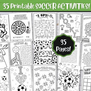 35 Afdrukbare voetbalactiviteiten, voetbalfeestspellen, WK-activiteiten, FIFA-afdrukbaar, Verjaardagsfeestje voetbal, Kleurplaten, Woordzoeker