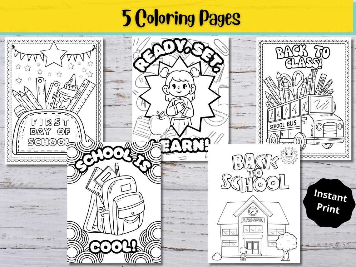 Back to School Activity Pack, First Day of School Classroom Games ...