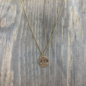 Zip/Area Code Pendant Necklace