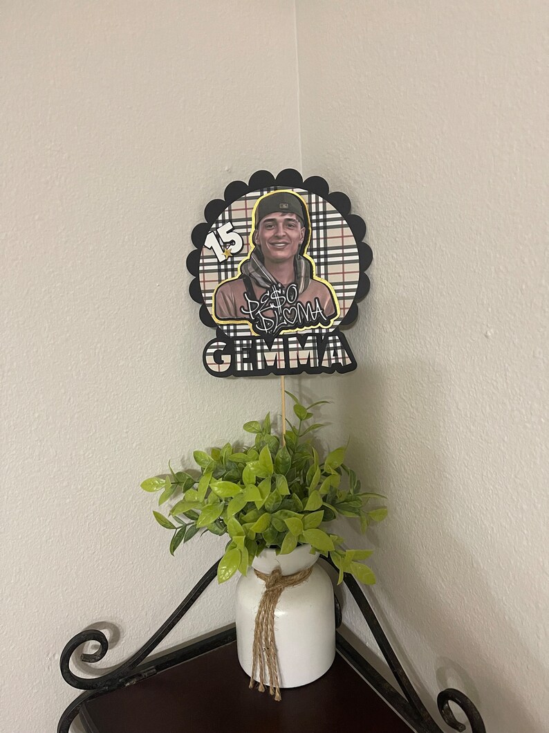 Peso Pluma Cardstock Cake Topper Etsy UK