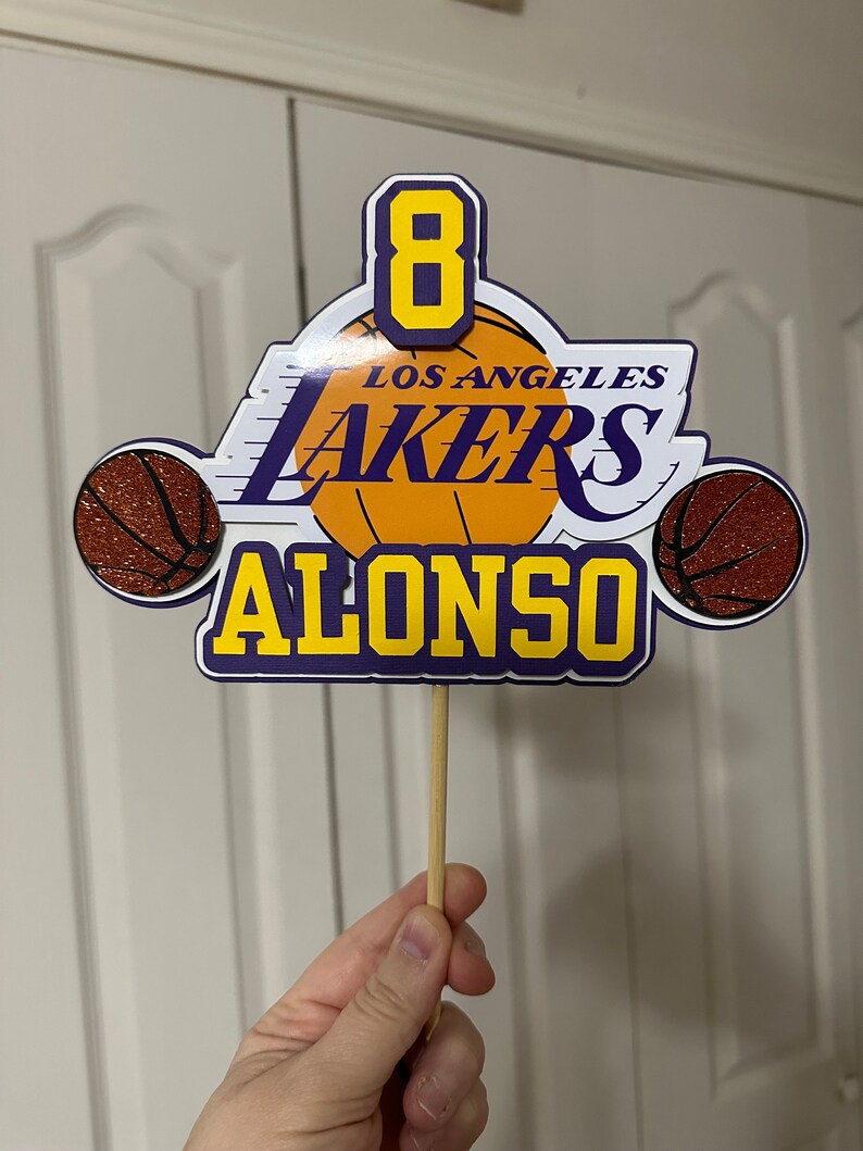 Basketball Custom Lakers Cake Topper - Etsy