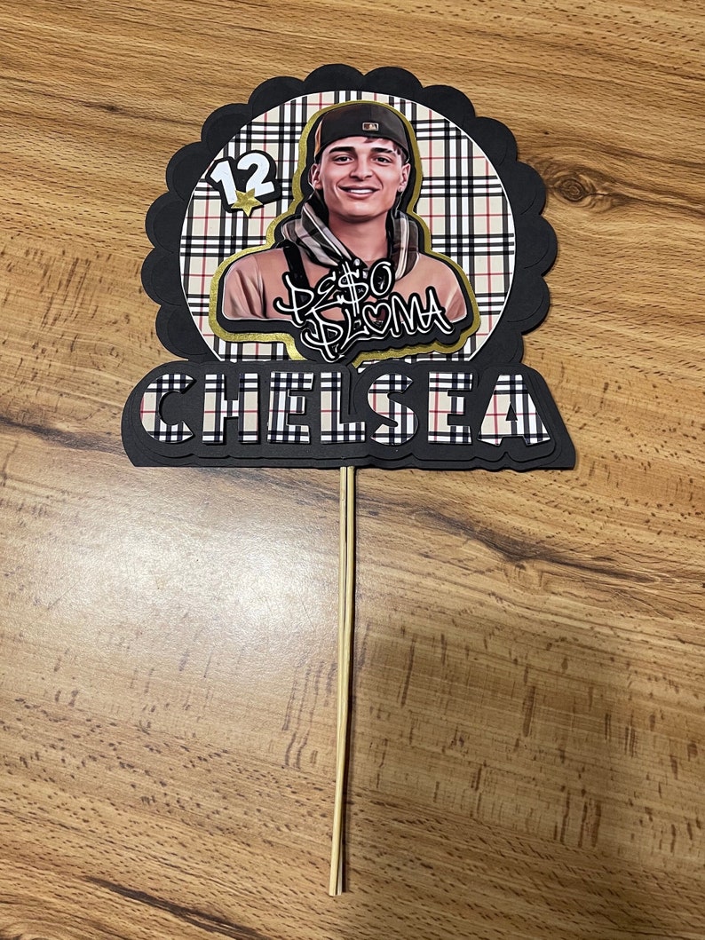 Peso Pluma Cardstock Cake Topper Etsy Finland