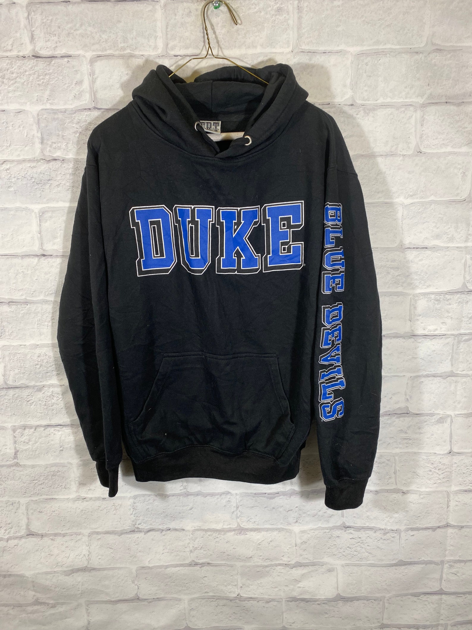 Duke University NCAA spellout arm hoodie sweater | Etsy