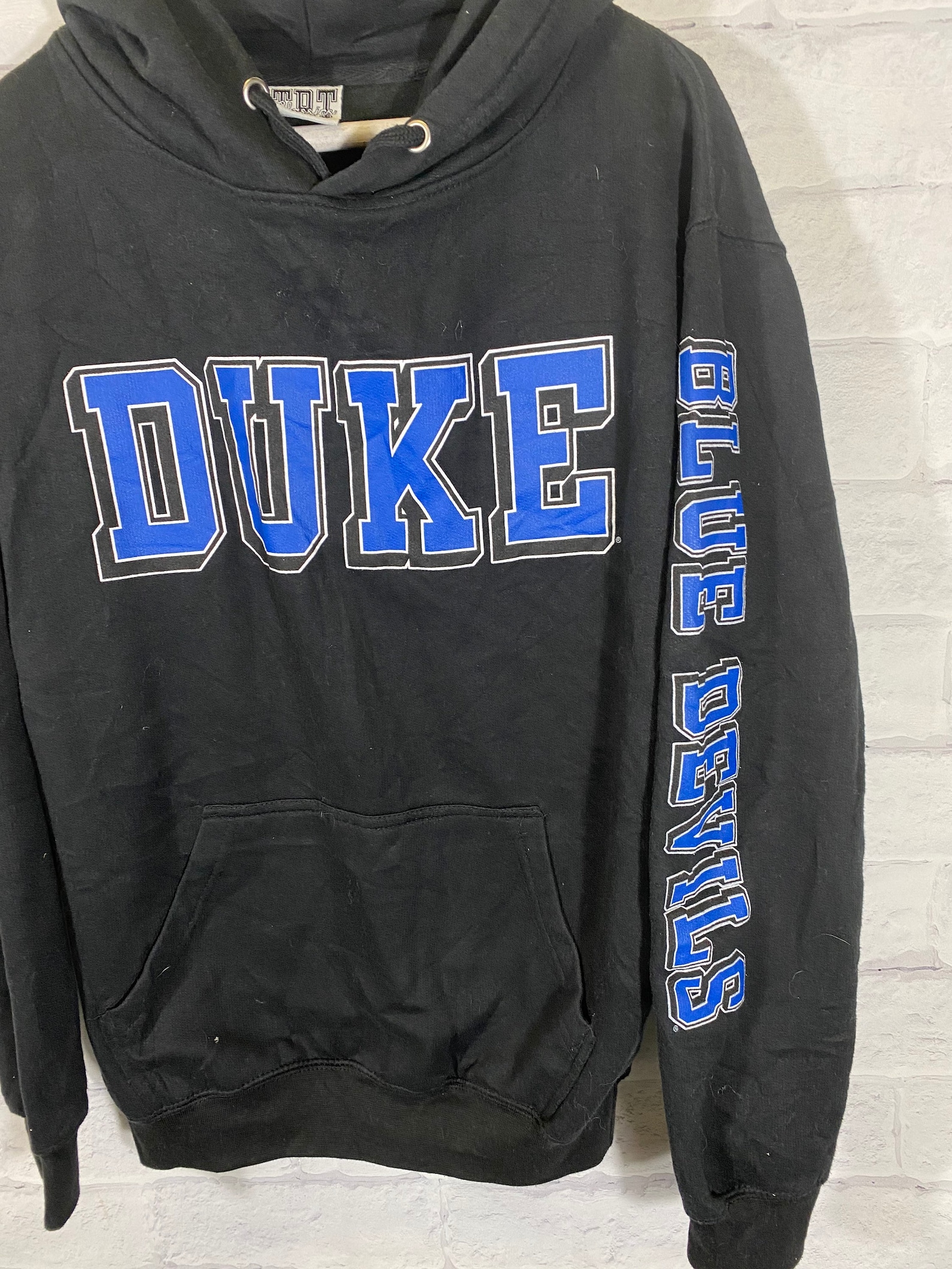 Duke University NCAA spellout arm hoodie sweater | Etsy