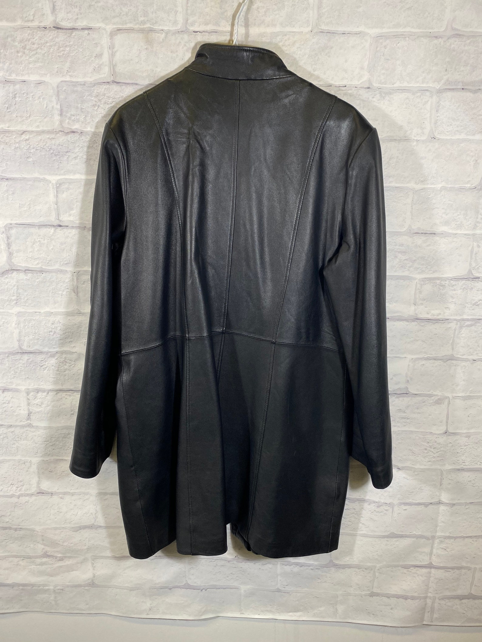 Danier Y2K fullzip trench coat leather jacket | Etsy