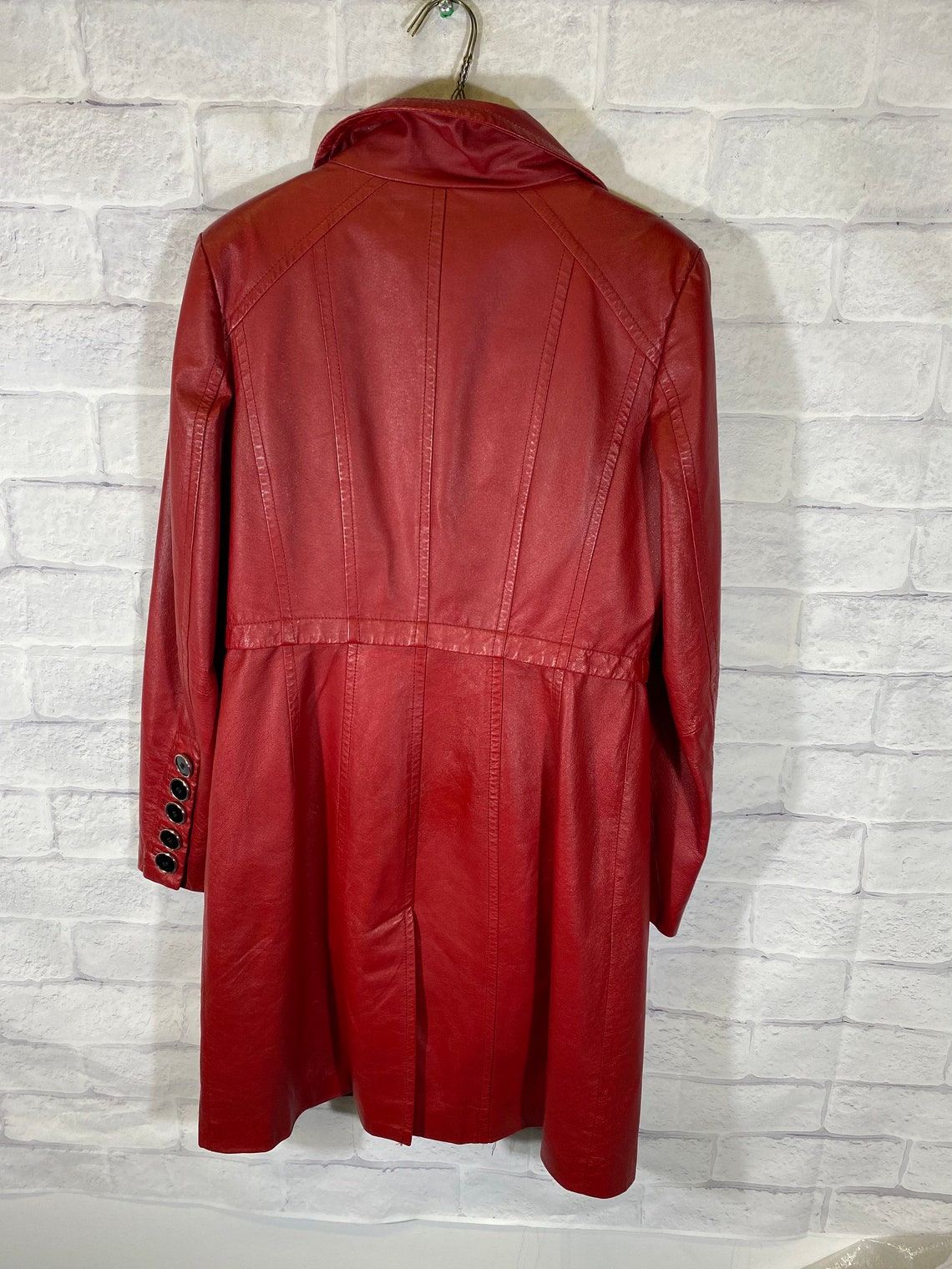 Vintage 1990s Danier button down leather jacket | Etsy