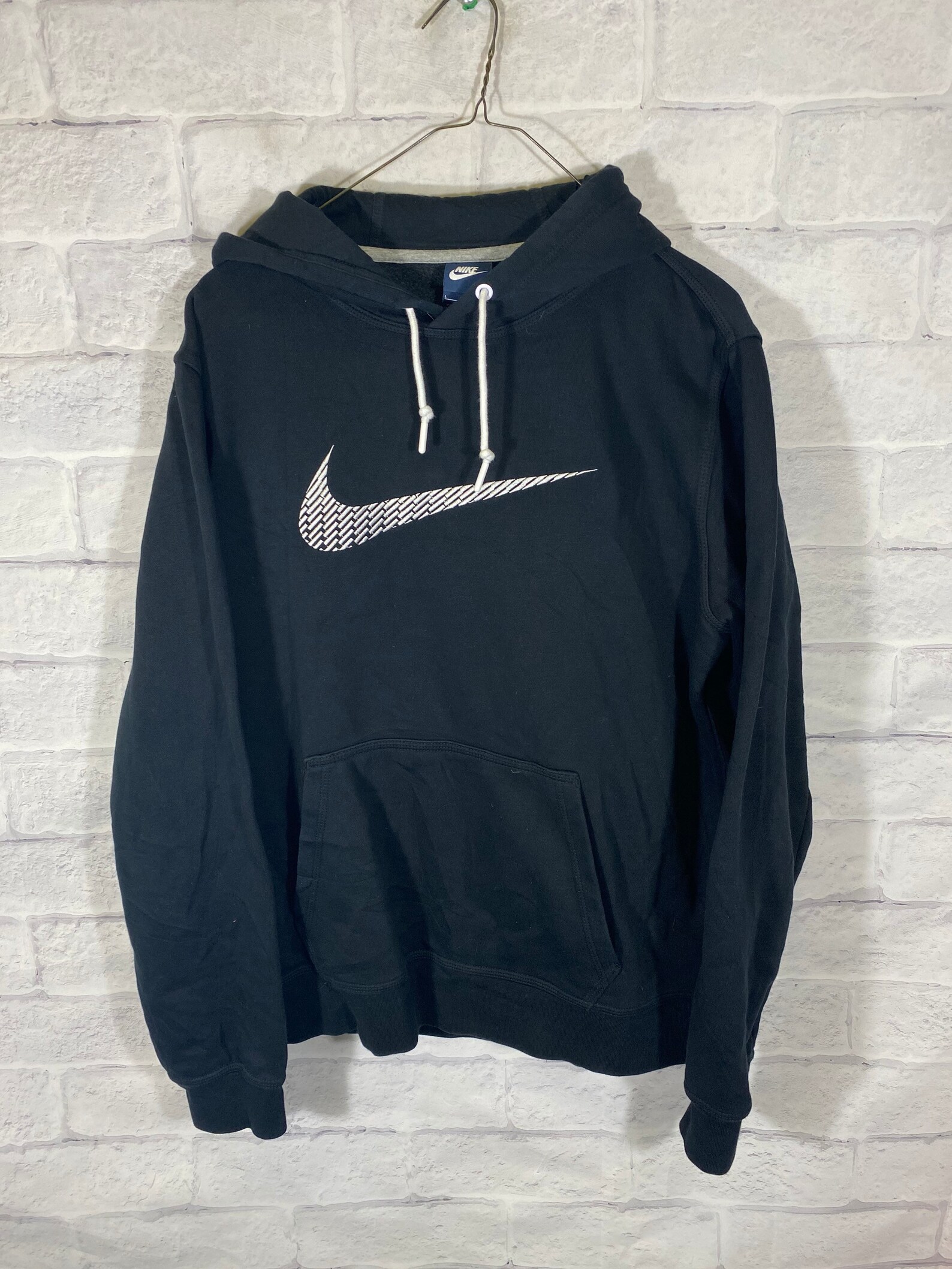 Nike big check hoodie sweater | Etsy