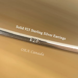 925 Sterling Silver Sleeper Hoop Earrings 8mm 10mm 12mm 15mm , 20G Continuous Hoops, Small Hoop Earrings, Hypoallergenic Wireless Hoops zdjęcie 8