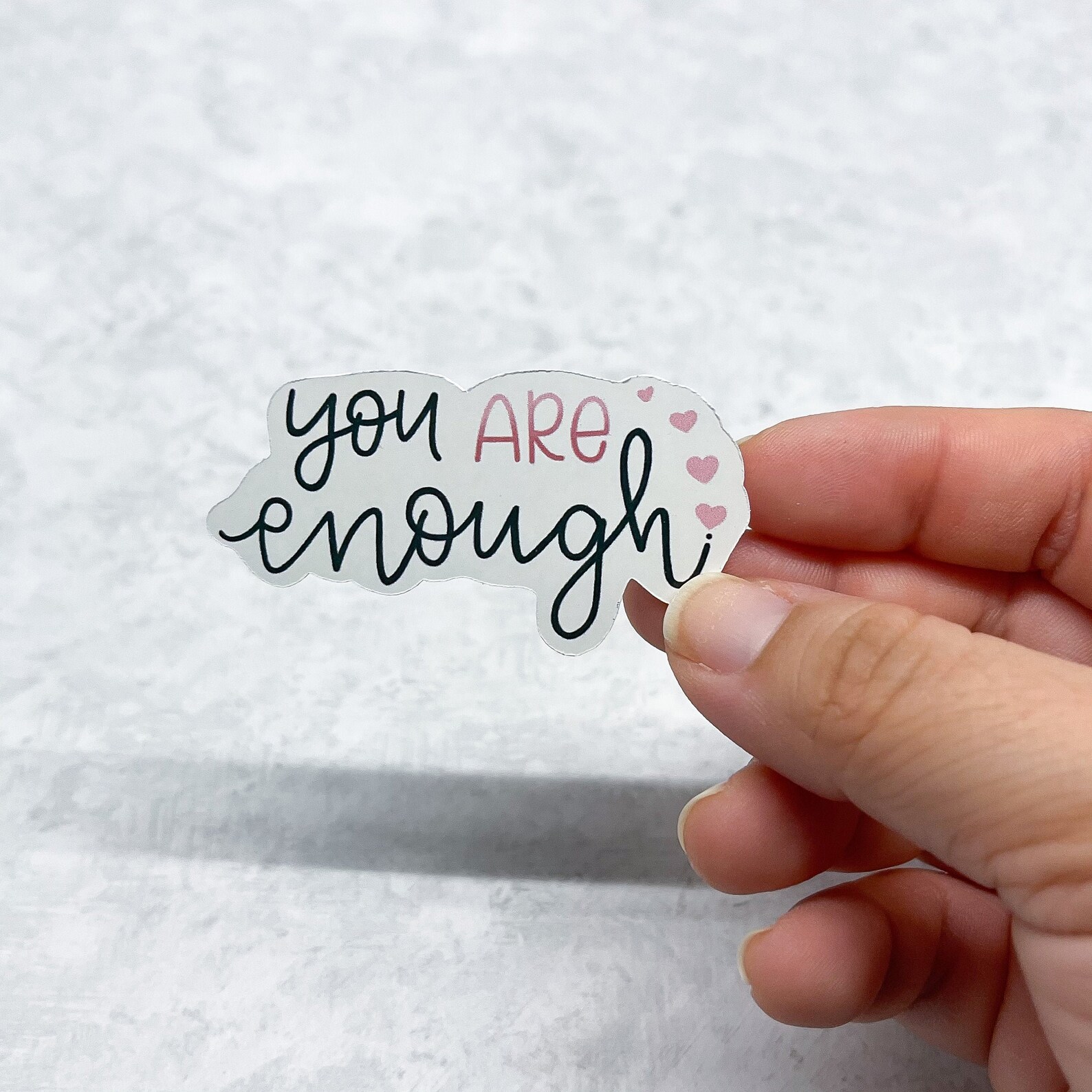 You Are Enough Sticker Water Resistant Vinyl Sticker Etsy