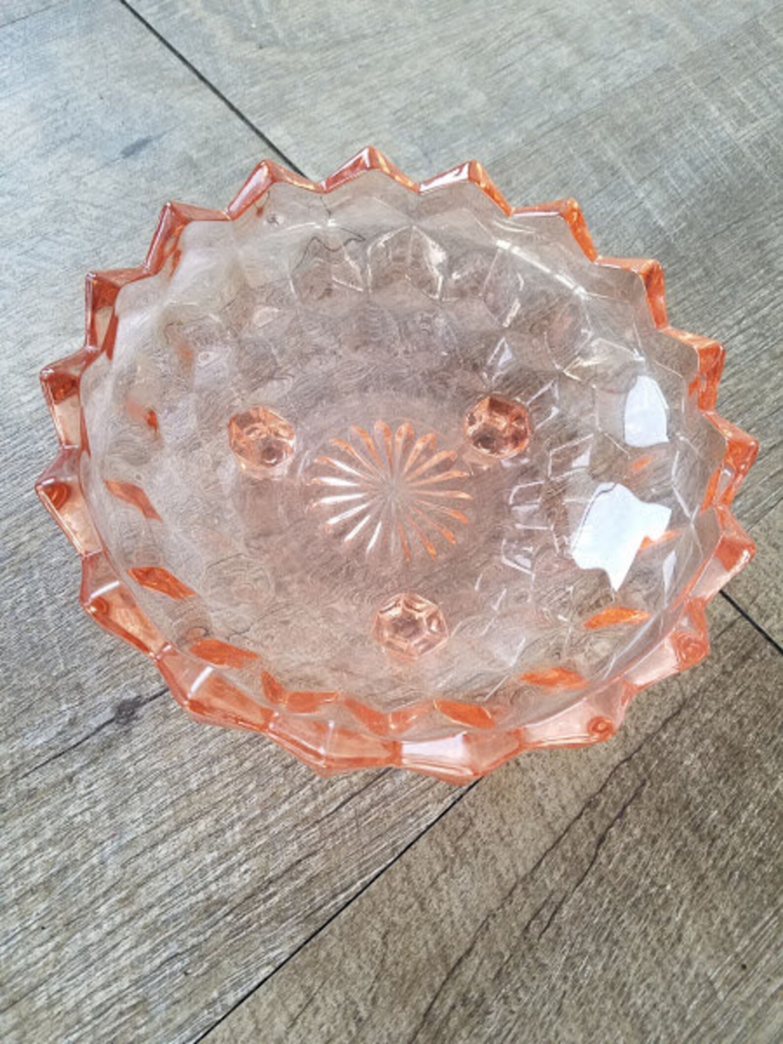 Pink Depression ware pink depression candy dish pink Etsy