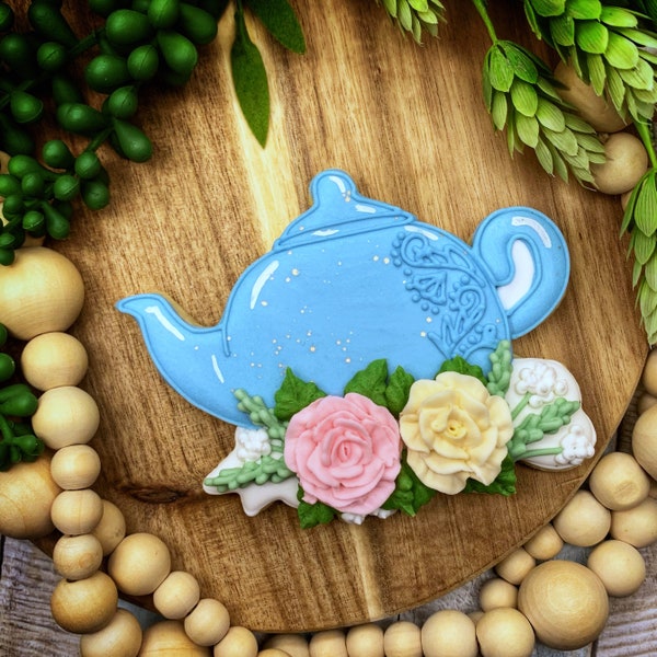 Floral Teapot Cookie Cutter