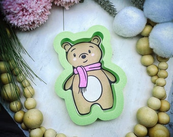 Bear with Scarf Cookie Cutter