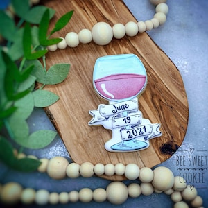 Banner Wine Glass Cookie Cutter